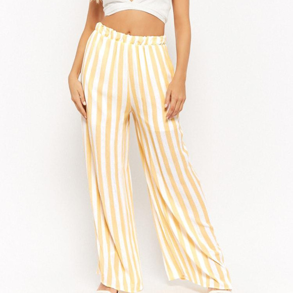 Pants - PANTS STRIPED PALAZZO PANTS womens women